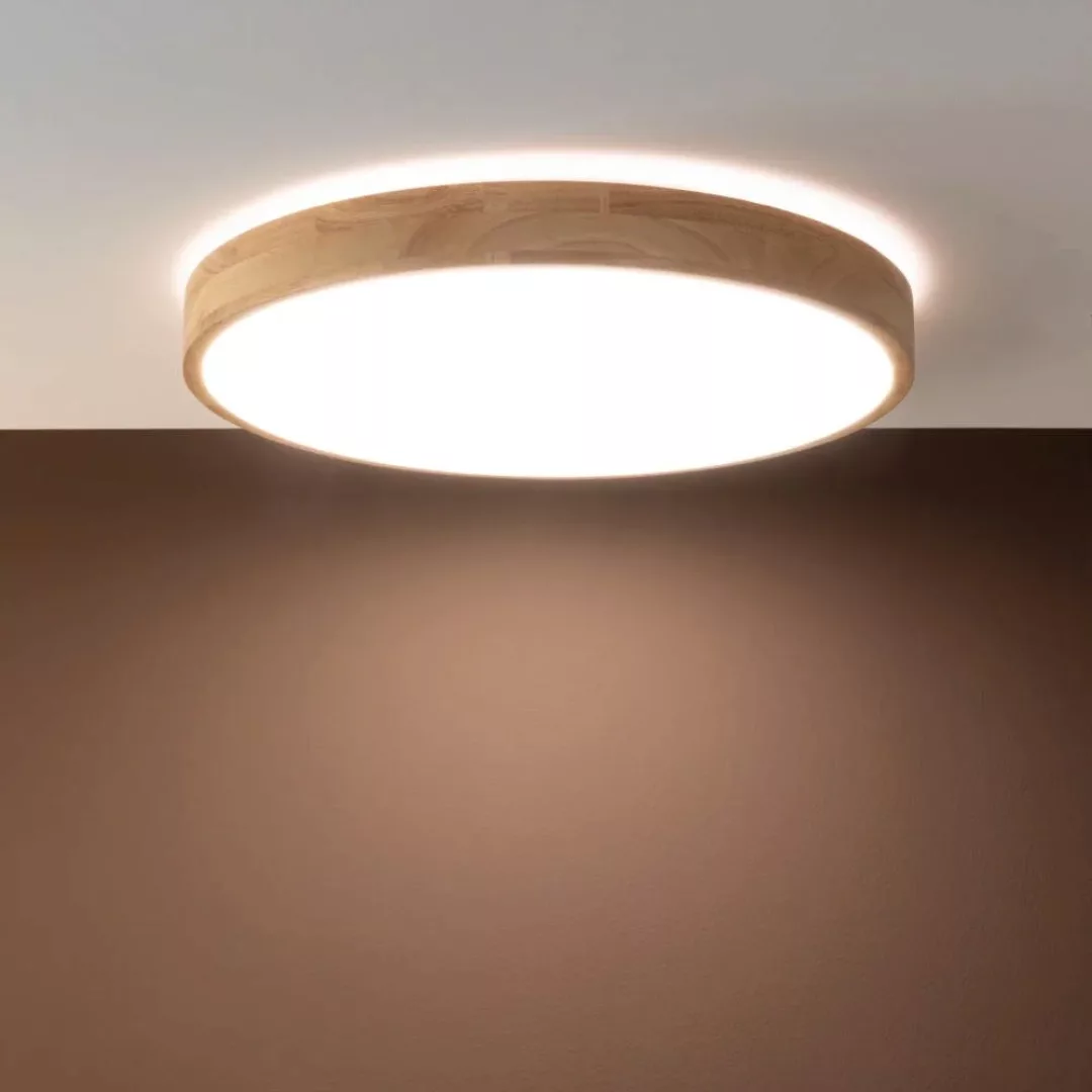 LED Deckenleuchte Slimline in Natur-hell und Weiß 60W 6300lm günstig online kaufen
