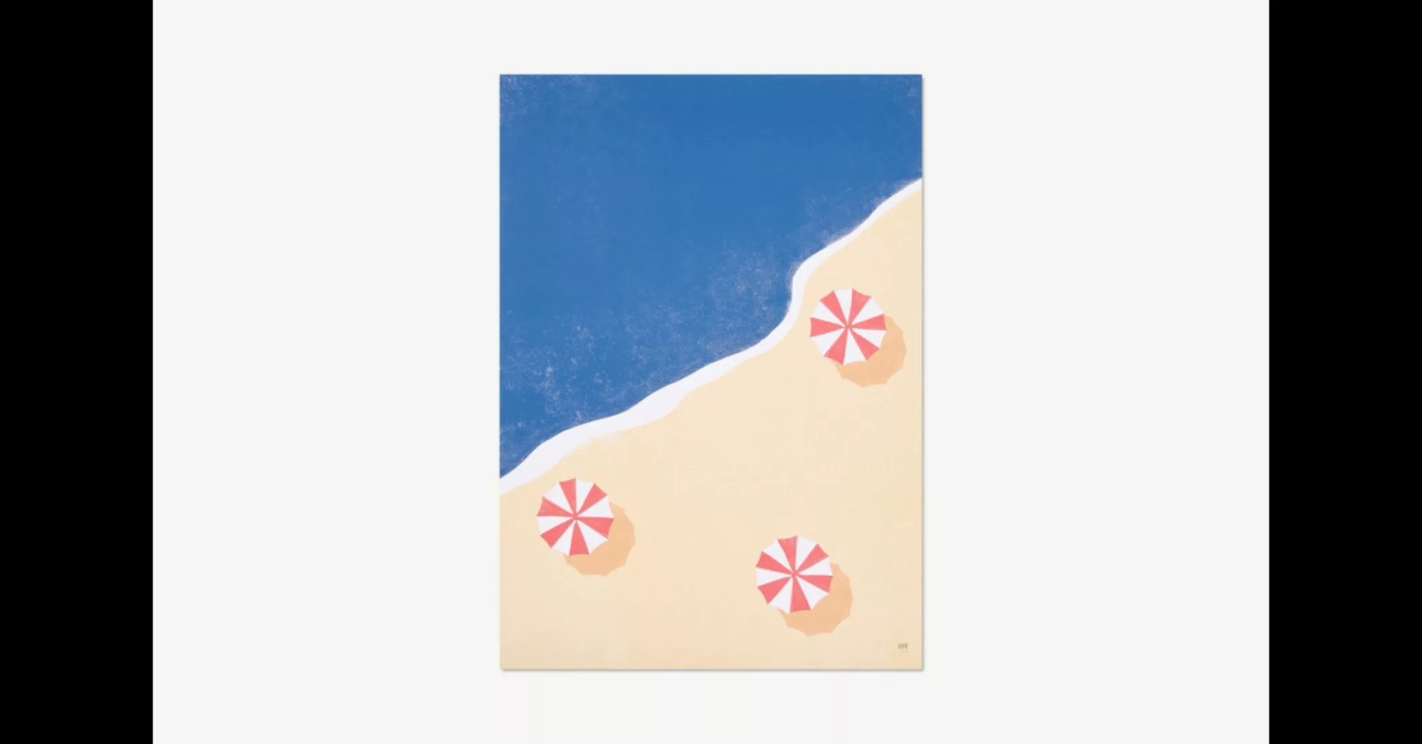 David & David Studio Les Parasols Kunstdruck von Julien Caretti (70 x 100 c günstig online kaufen