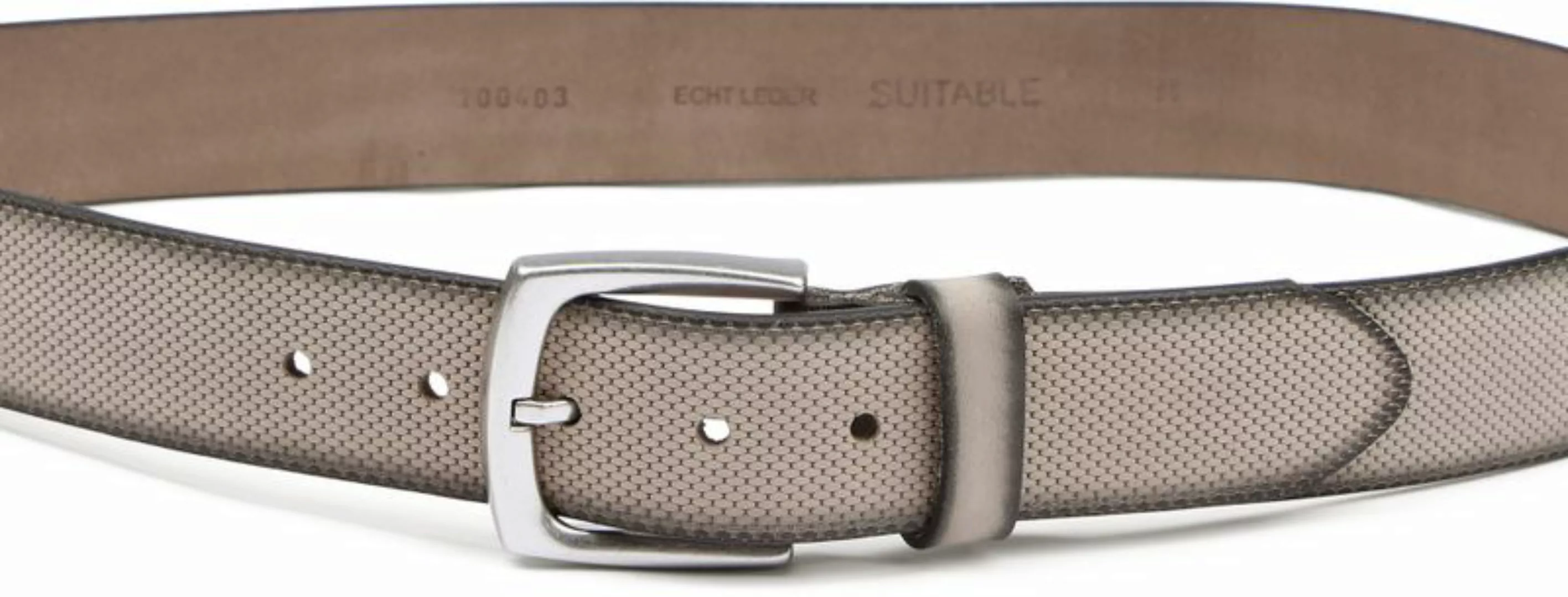 Suitable Ledergürtel Leder Grau - Größe 95 günstig online kaufen