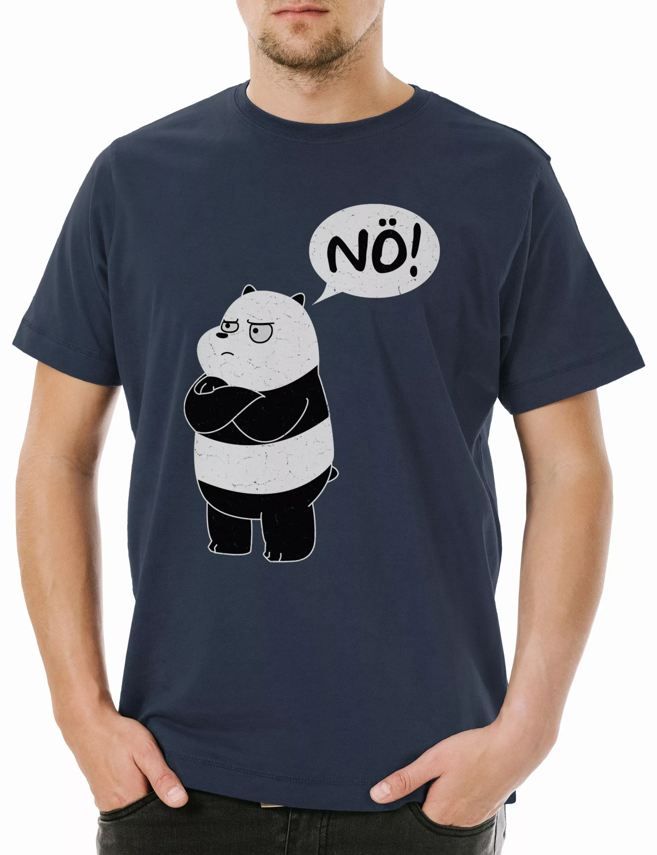 Urban Backwoods Print-Shirt Nö Panda Herren günstig online kaufen