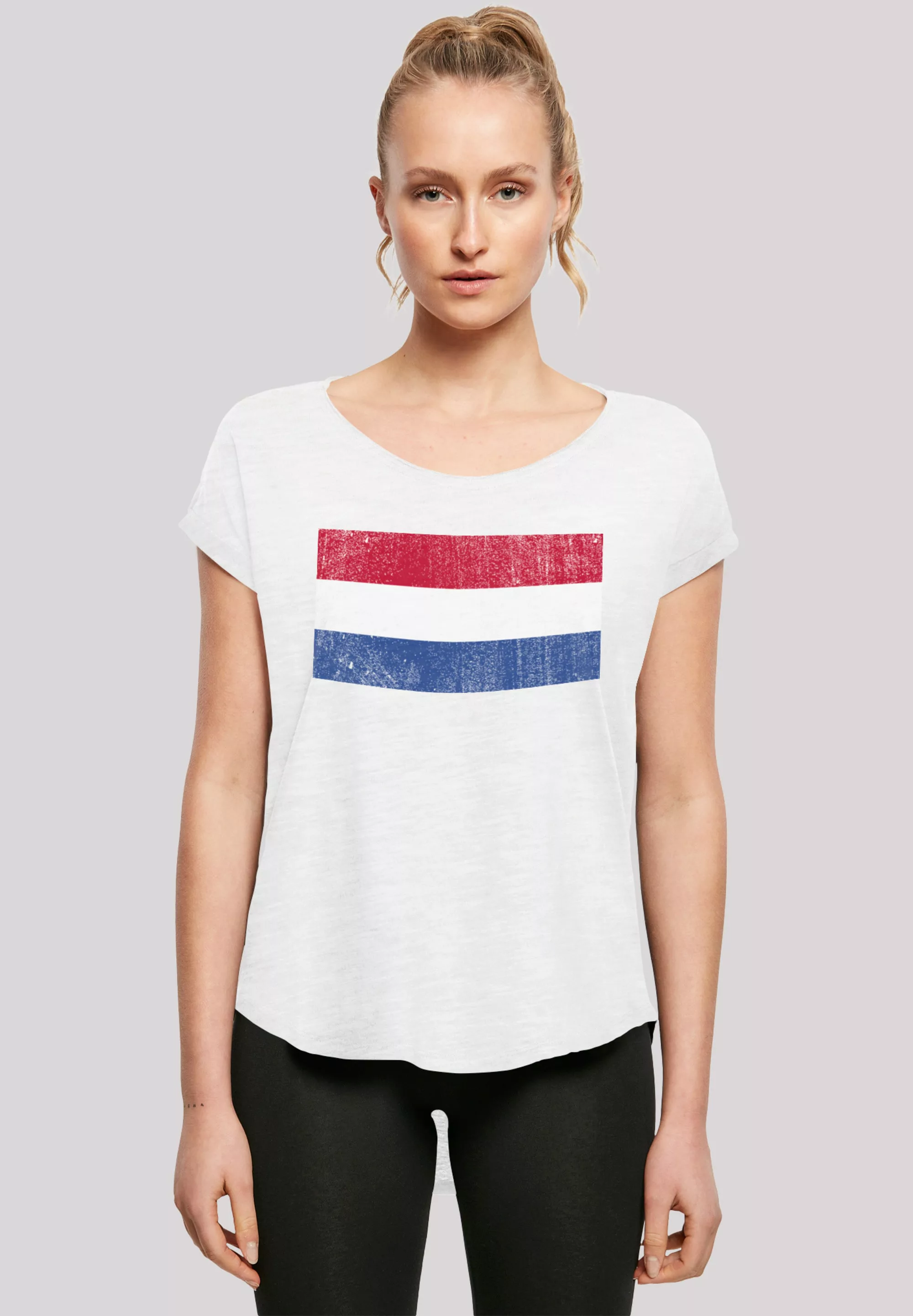 F4NT4STIC T-Shirt "Netherlands NIederlande Holland Flagge distressed", Prin günstig online kaufen