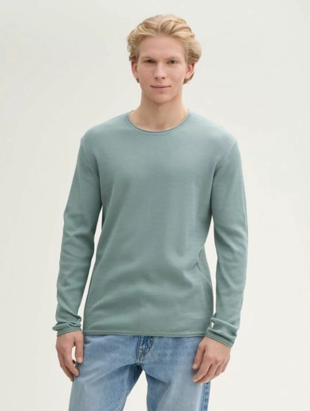 TOM TAILOR Denim Strickpullover Strickpullover aus Baumwolle günstig online kaufen