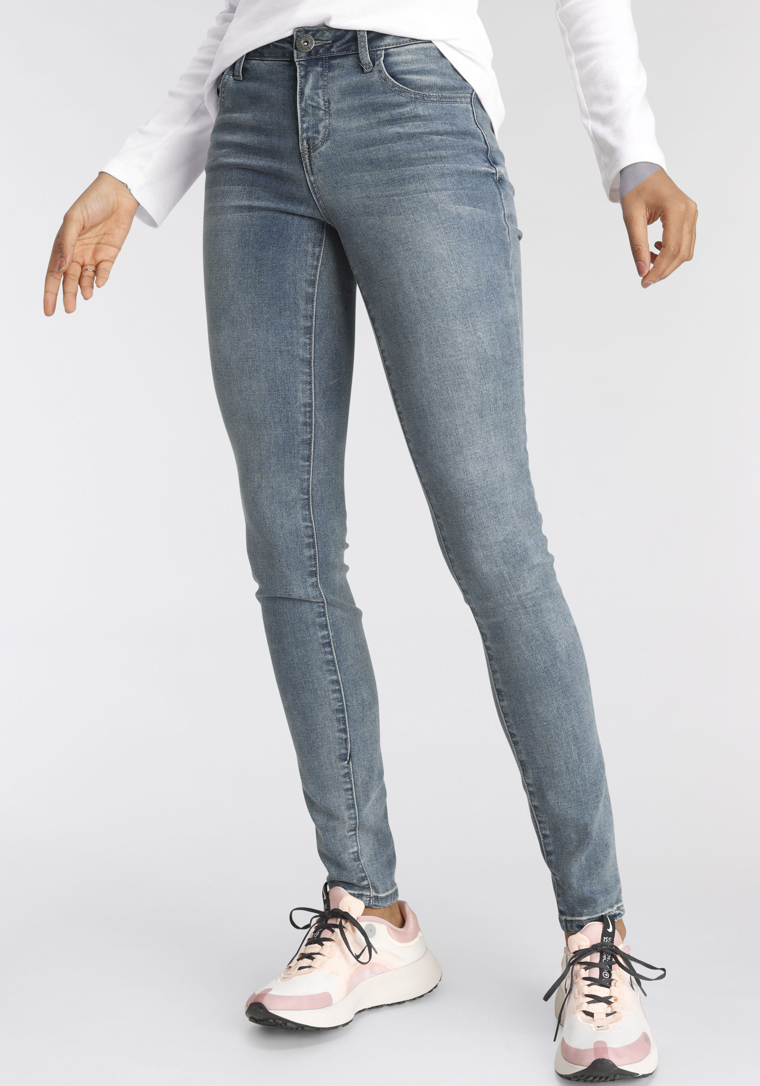 Arizona Skinny-fit-Jeans "Ultra-Stretch", Mid Waist günstig online kaufen