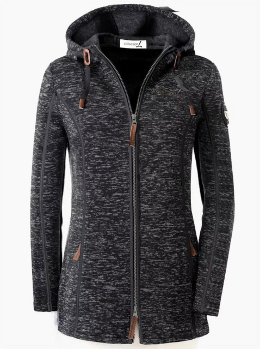 Casual Looks Kapuzenfleecejacke günstig online kaufen