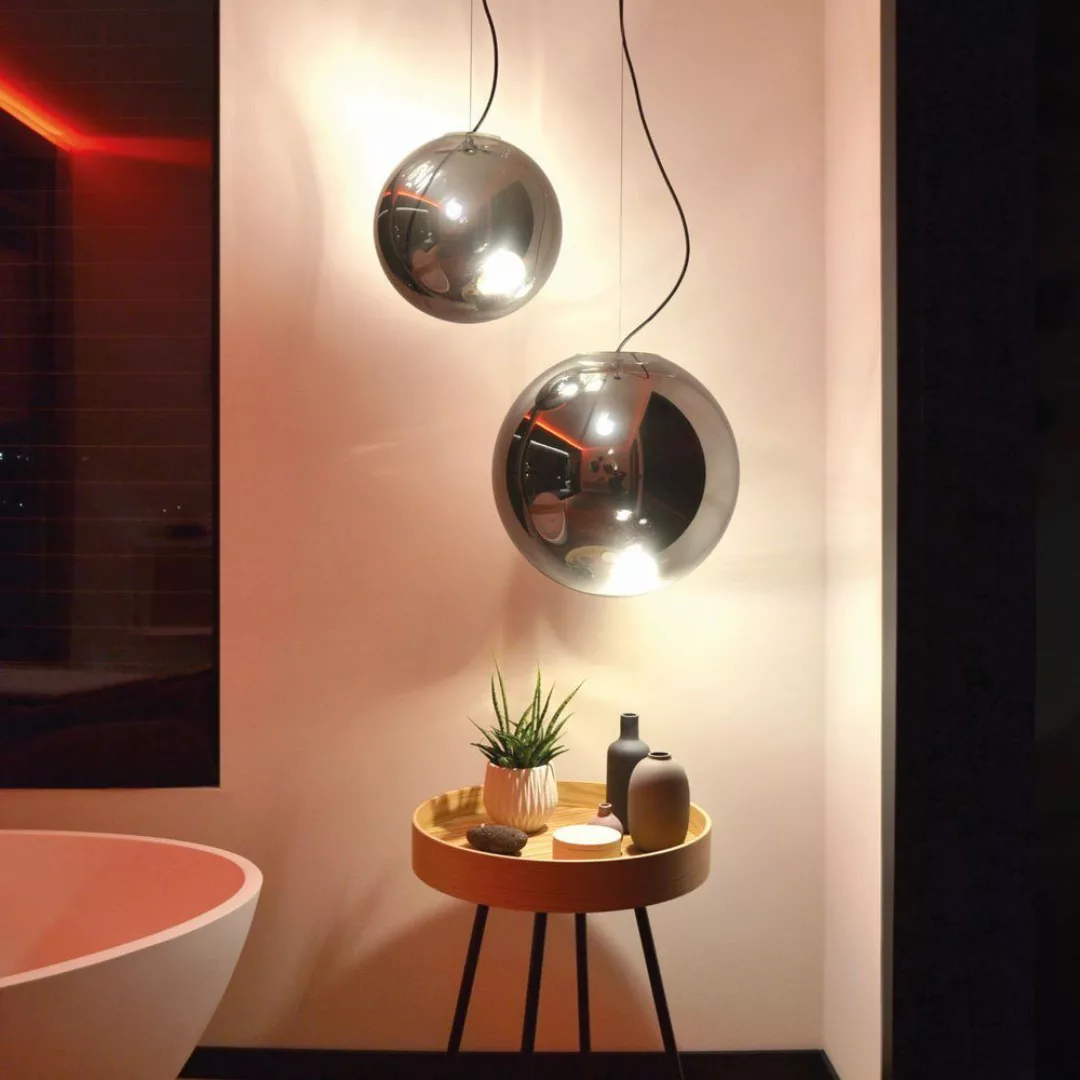 s.luce Pendelleuchte Pendelleuchte Sphere Glaskugel Gold, günstig online kaufen