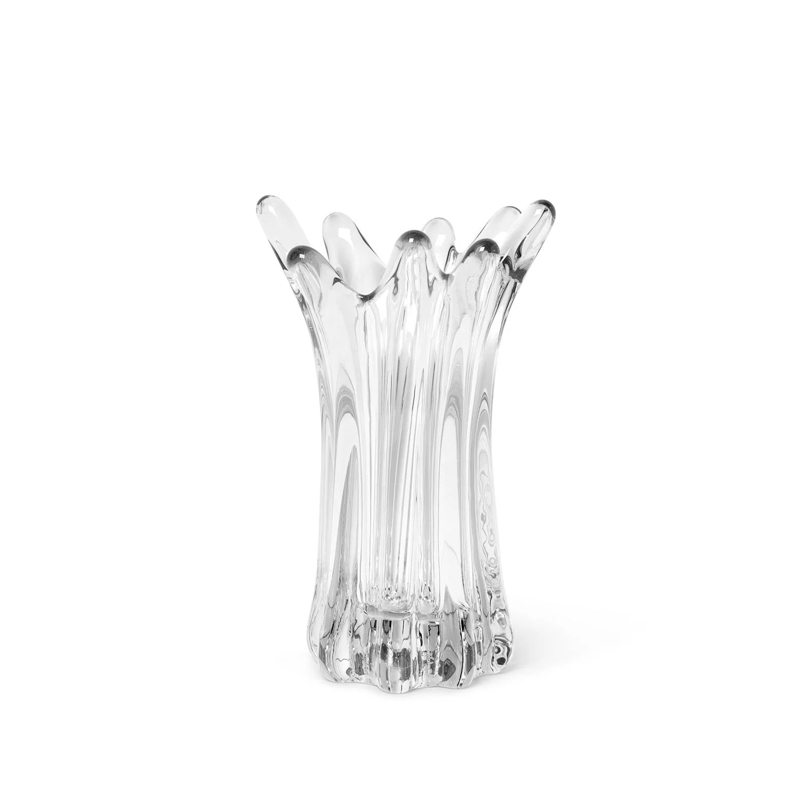 ferm LIVING Vase Holo, Ø 15 cm, klar, Glas, mundgeblasen günstig online kaufen