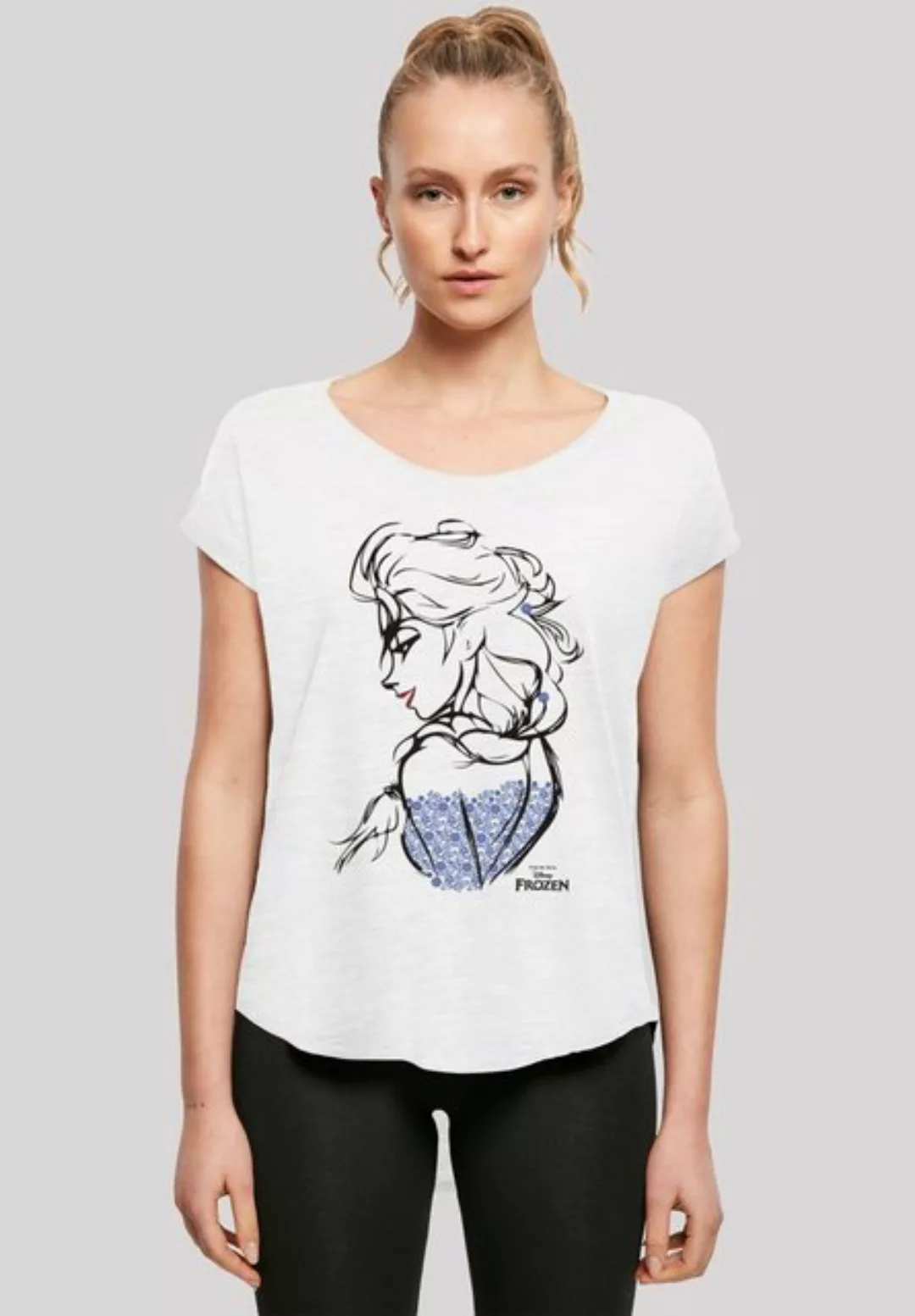 F4NT4STIC T-Shirt Frozen Elsa Sketch Mono Print günstig online kaufen