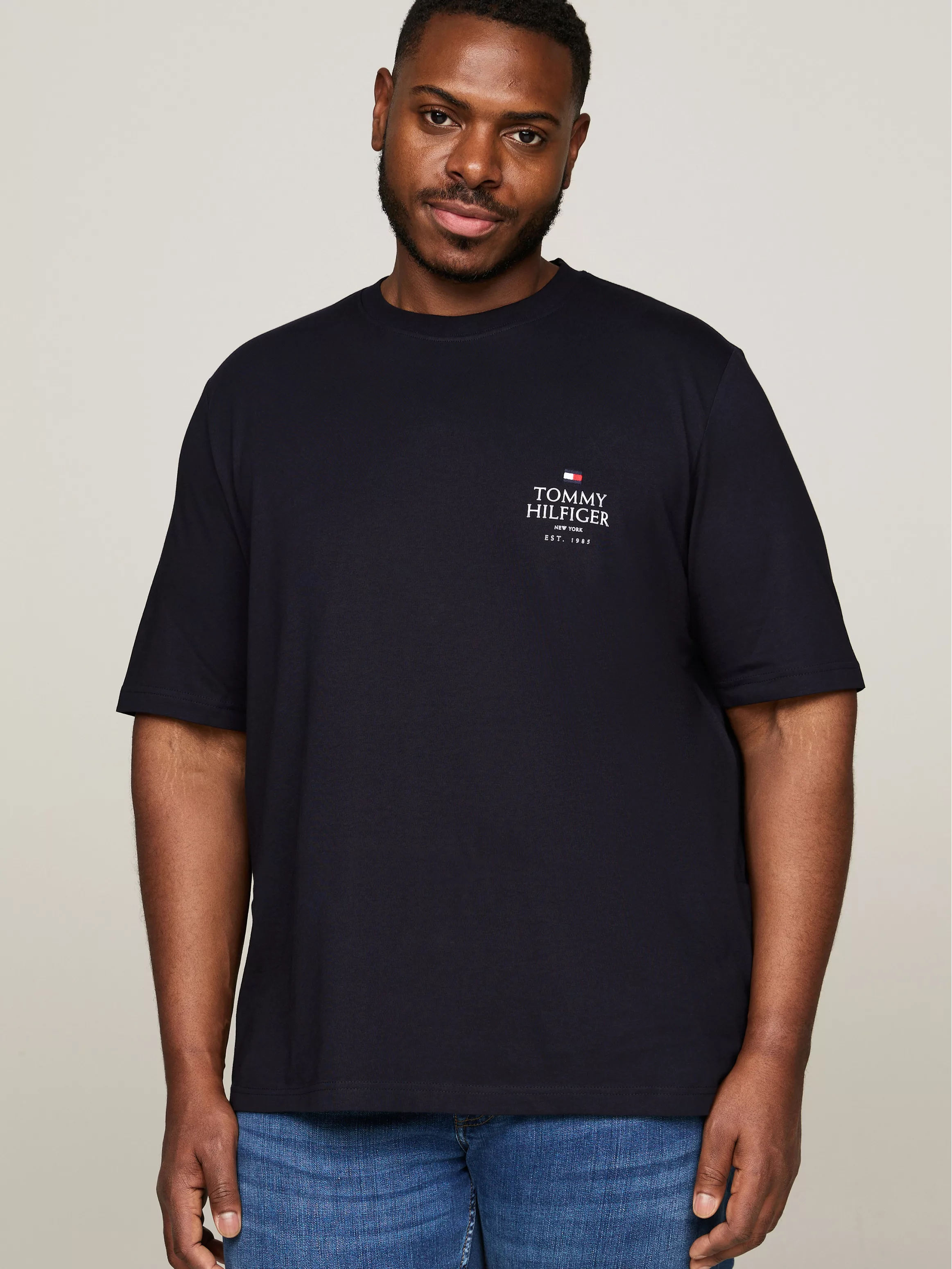 Tommy Hilfiger Big & Tall T-Shirt "BT-HILFIGER STACK TEE-B", kontrastfarben günstig online kaufen