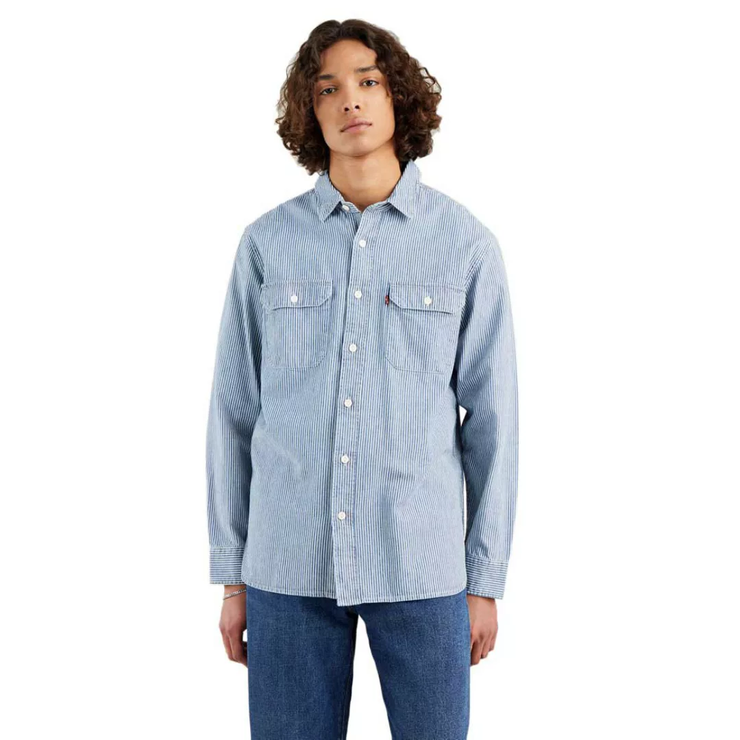 Levi's – Klassische Jeans-Hemdjacke im Arbeiter-Stil aus Bio-Baumwolle mit günstig online kaufen