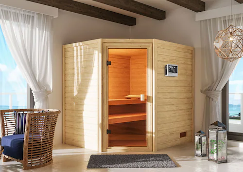 welltime Sauna »Trixi«, besonders stabile nordische Fichte, für bis zu 3 Pe günstig online kaufen