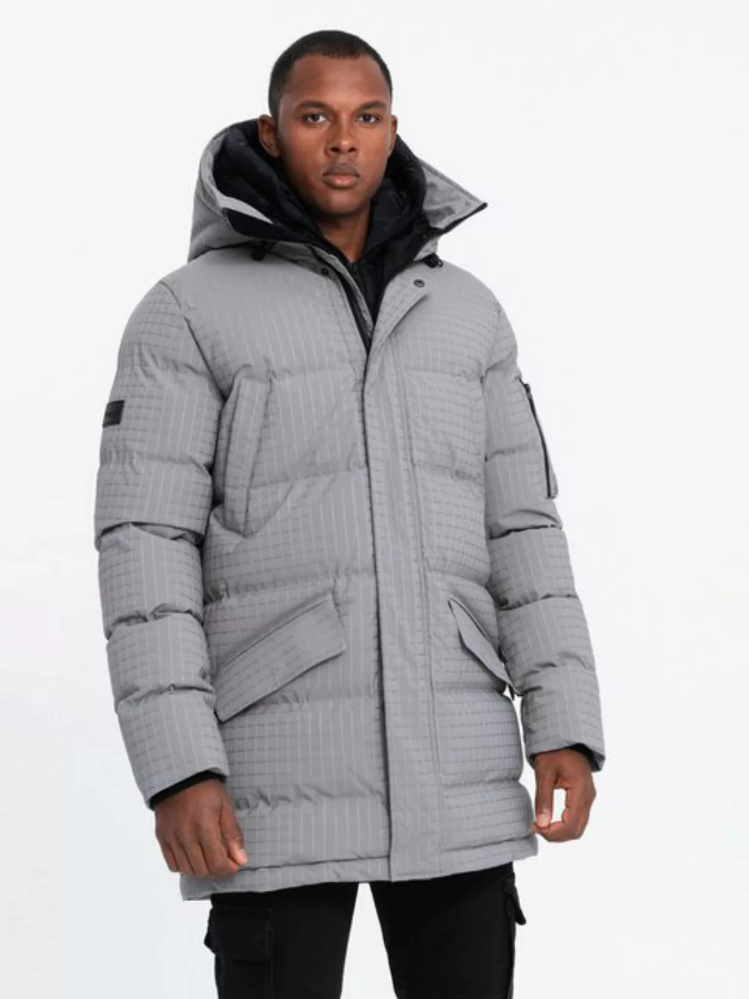 OMBRE Winterjacke Lange Outdoo Jacke für Herren günstig online kaufen