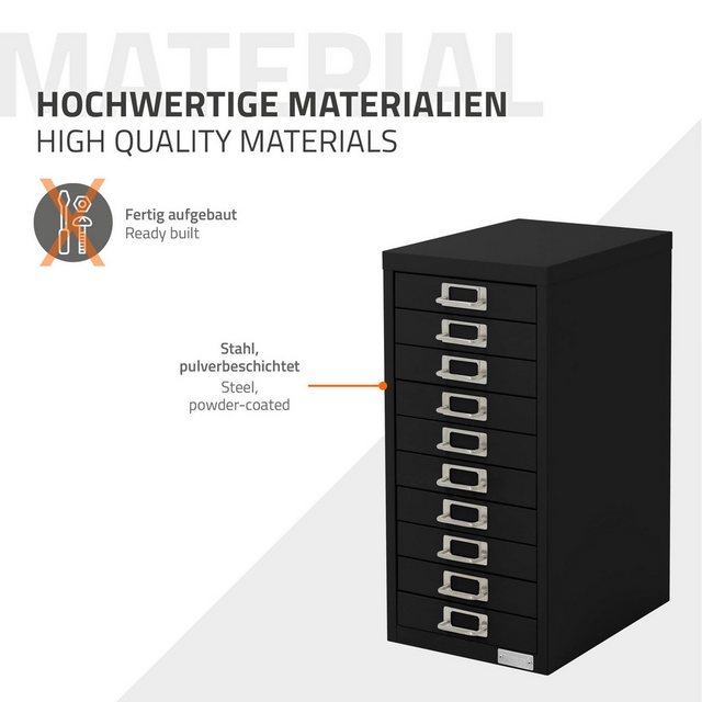 ML-DESIGN Aktenschrank Metallschrank mit Schubladen, freistehender Aufbewah günstig online kaufen