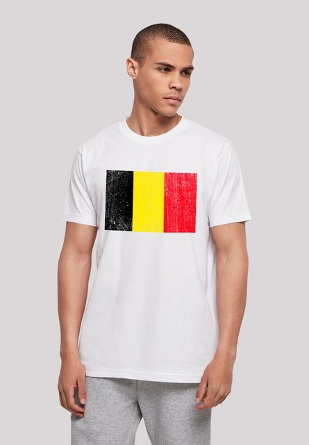 F4NT4STIC T-Shirt Belgien Flagge Belgium Print günstig online kaufen