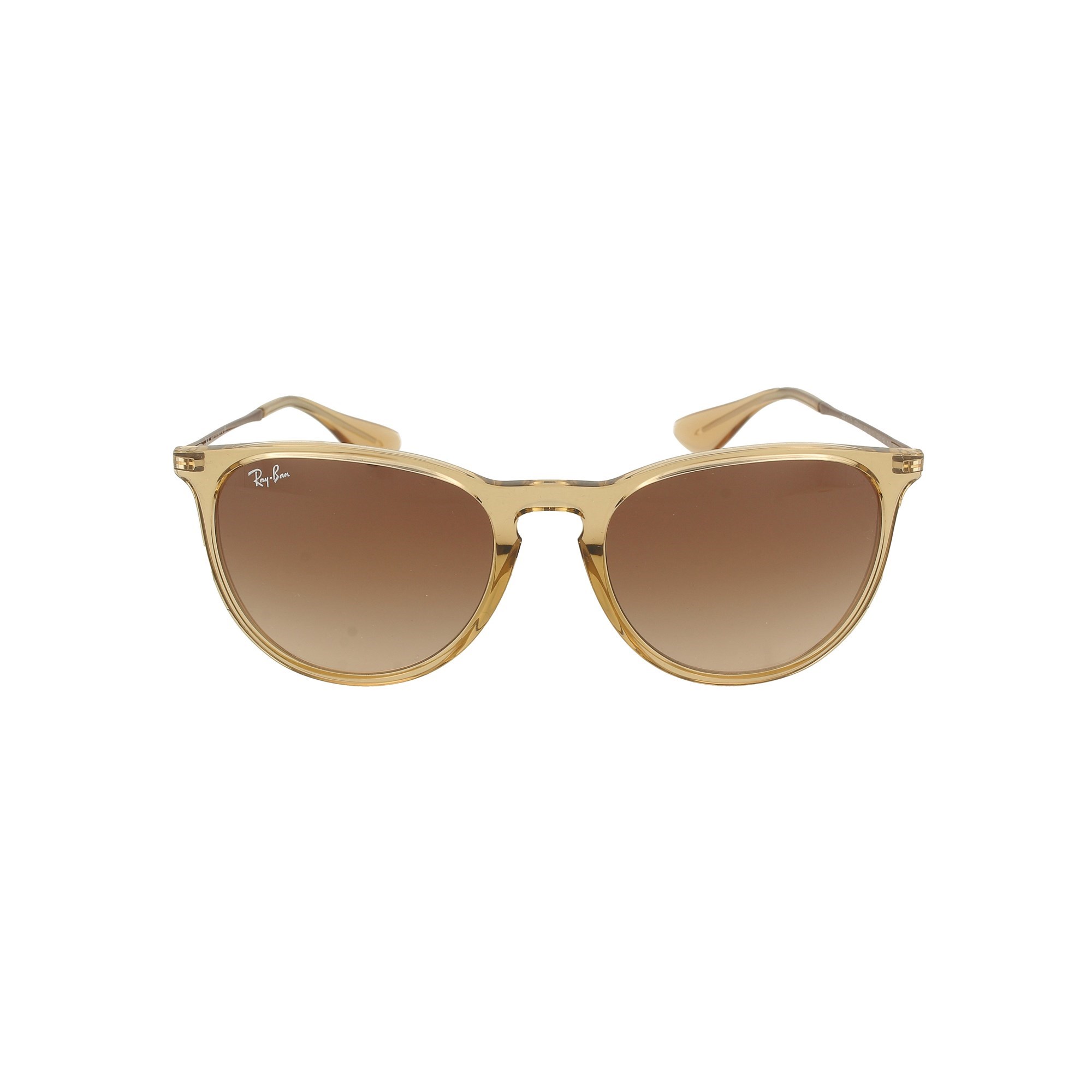 Ray-Ban – Runde Damensonnenbrille in Braun günstig online kaufen