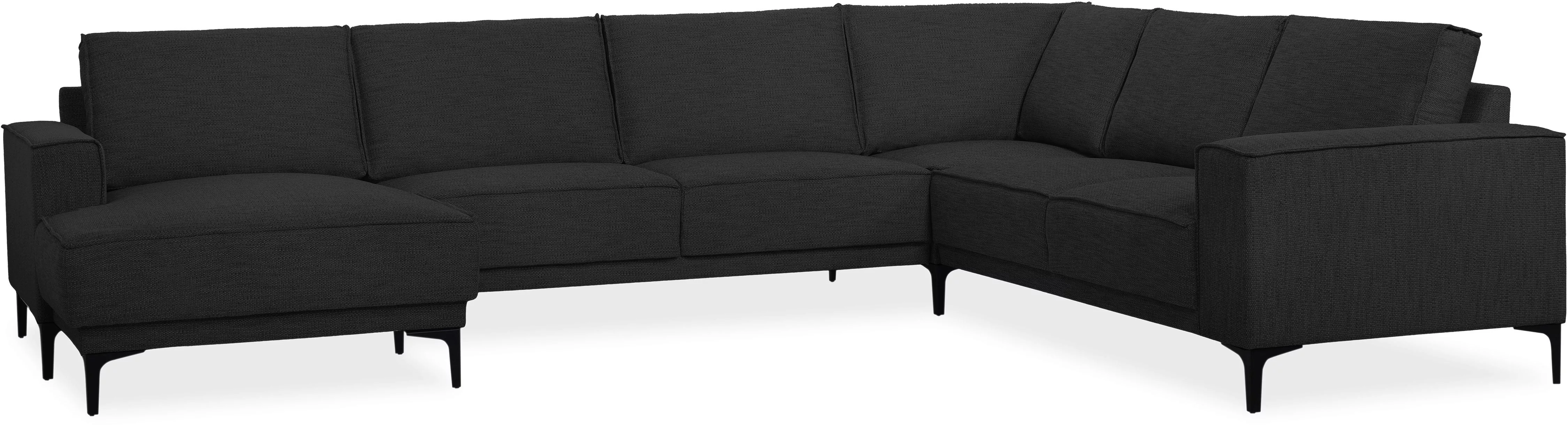Places of Style Wohnlandschaft "XXL Sofa Oland, Struktur, Flachgewebe, Luxu günstig online kaufen