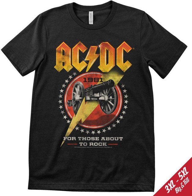 AC/DC T-Shirt 1981 For Those About To Rock Baseball T-Shirt günstig online kaufen