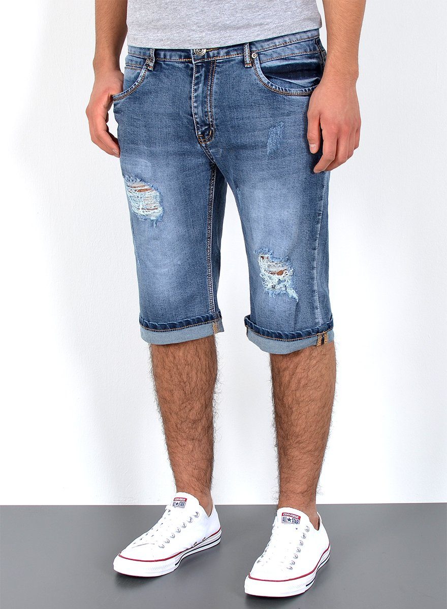 ESRA Jeansshorts Herren Sommerhose Jeans Shorts günstig online kaufen