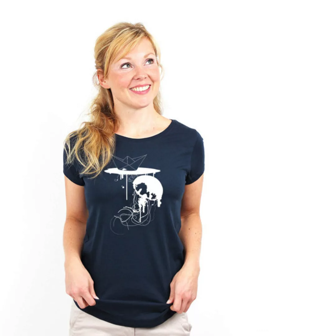 Jellyfish - Shirt Frauen Mit Print Aus Biobaumwolle günstig online kaufen