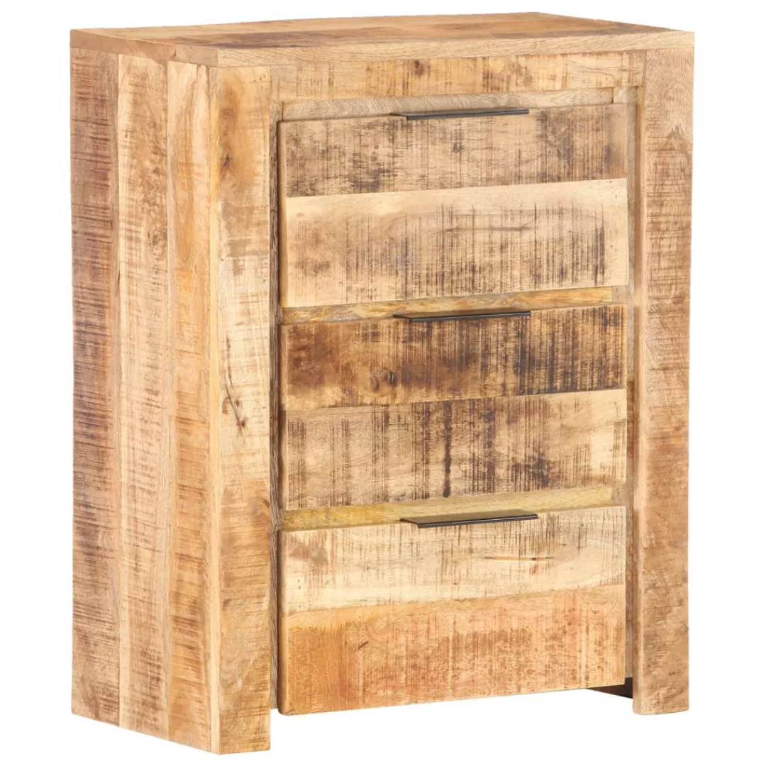 Sideboard 59x33x75 Cm Raues Mangoholz günstig online kaufen