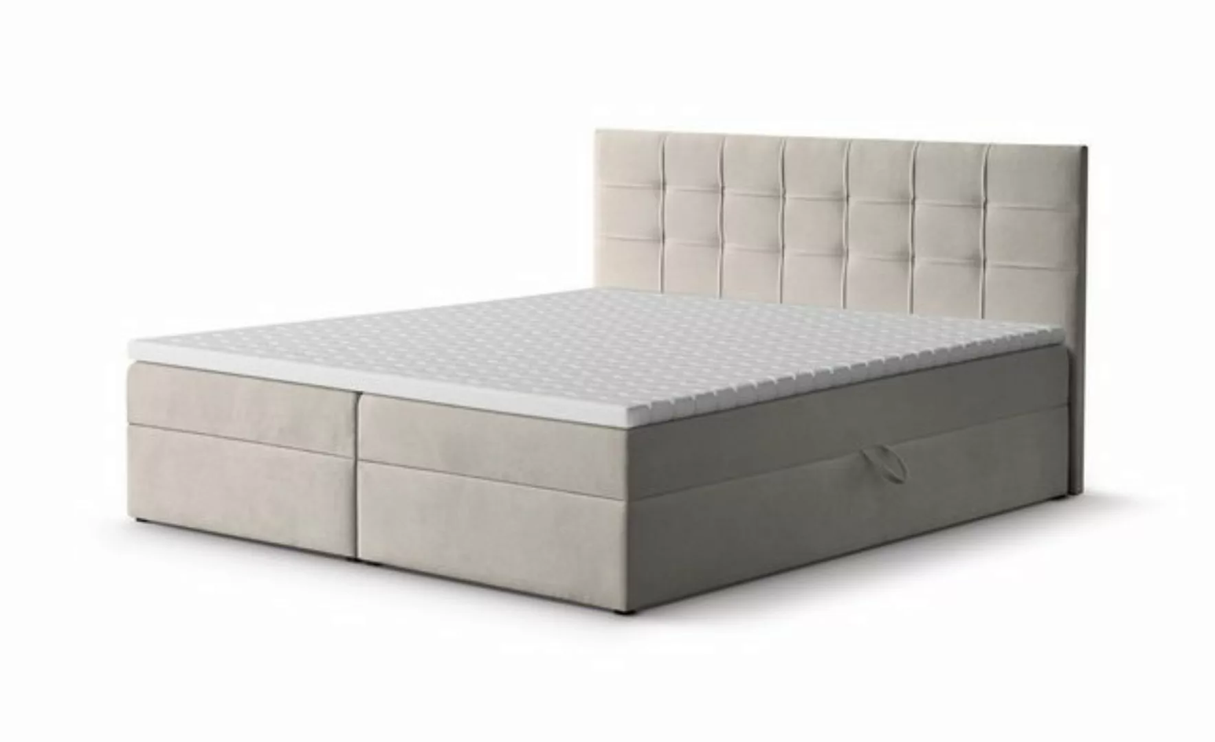 Beautysofa Boxspringbett Topiq II B: 140, 160, 180 cm, mit 2x Bettkästen, ( günstig online kaufen