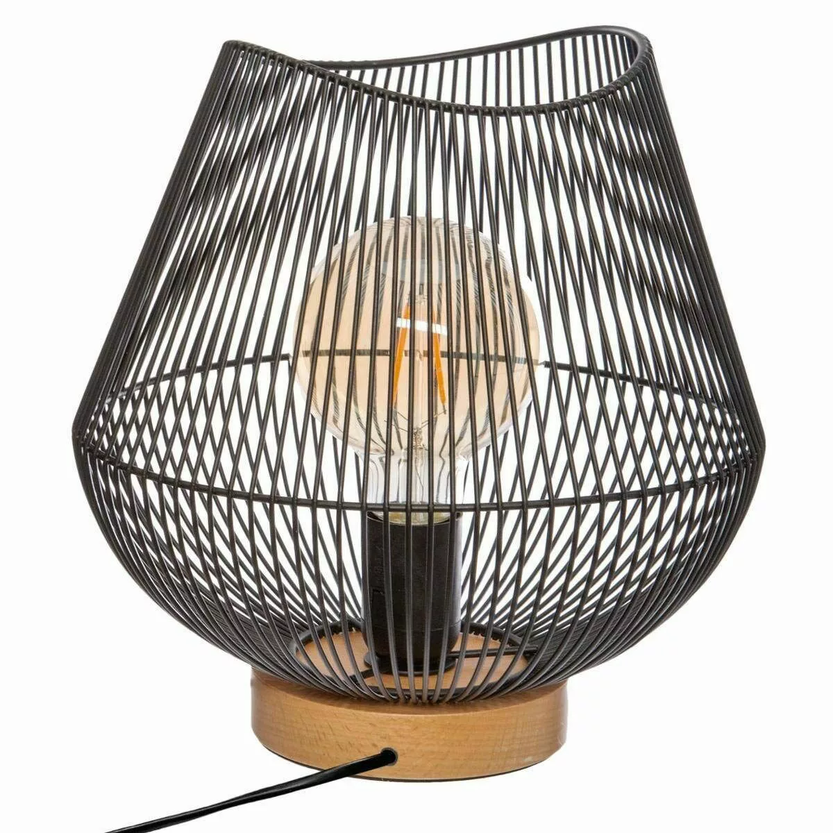 Tischlampe Atmosphera Jena Schwarz Metall 40 W (ø 28 X 26 Cm) günstig online kaufen