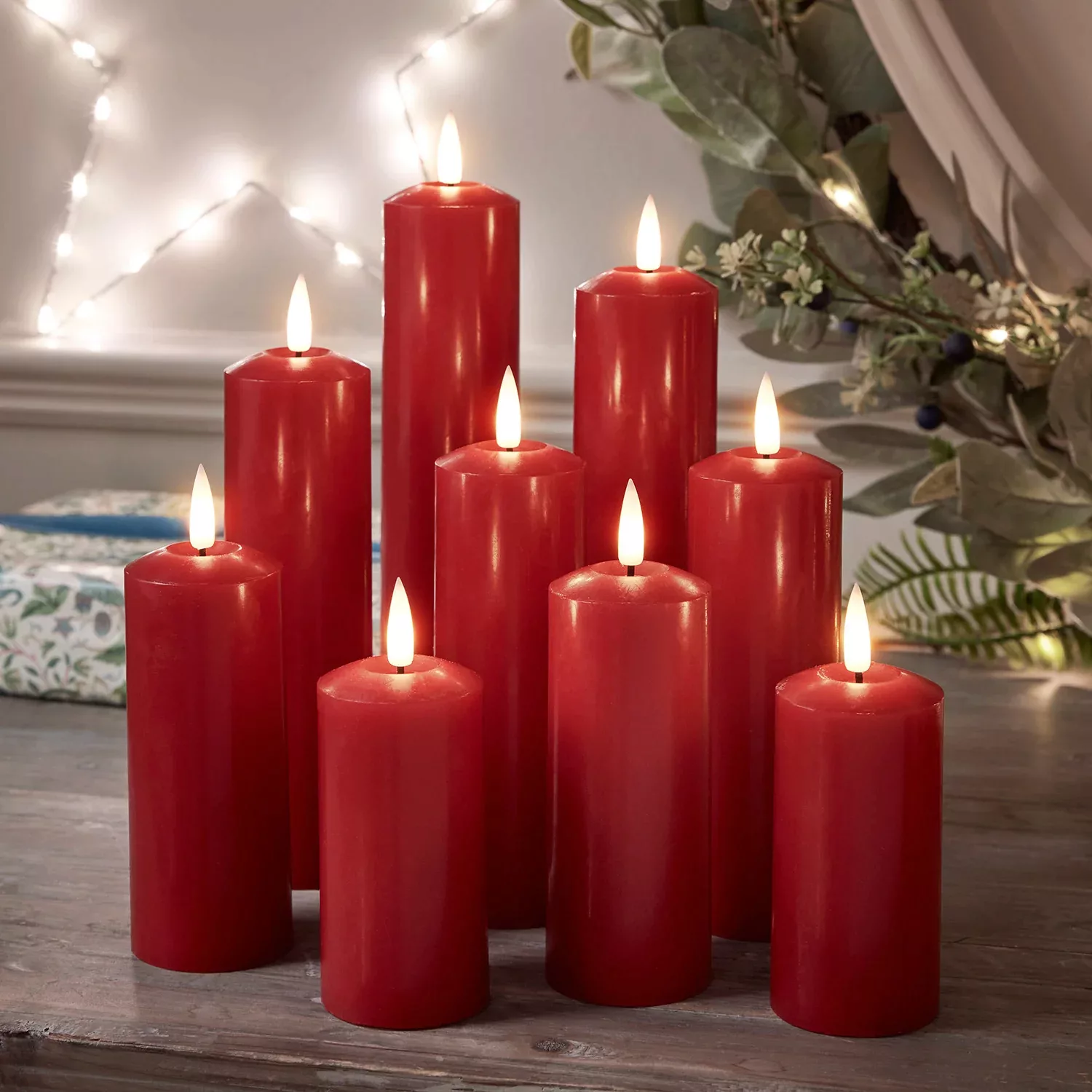 9er Set TruGlow® LED Kerzen rot mit Fernbedienung günstig online kaufen