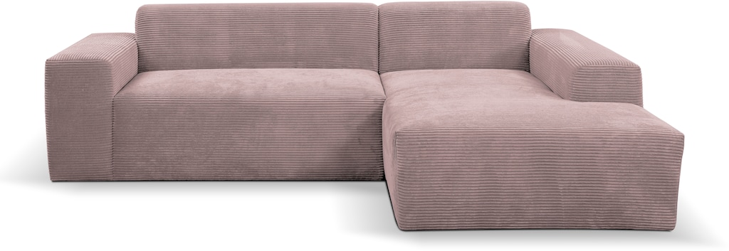 WERK2 Ecksofa "Zeus-L", Curvy Trend Ecksofa mit urbaner Optik günstig online kaufen