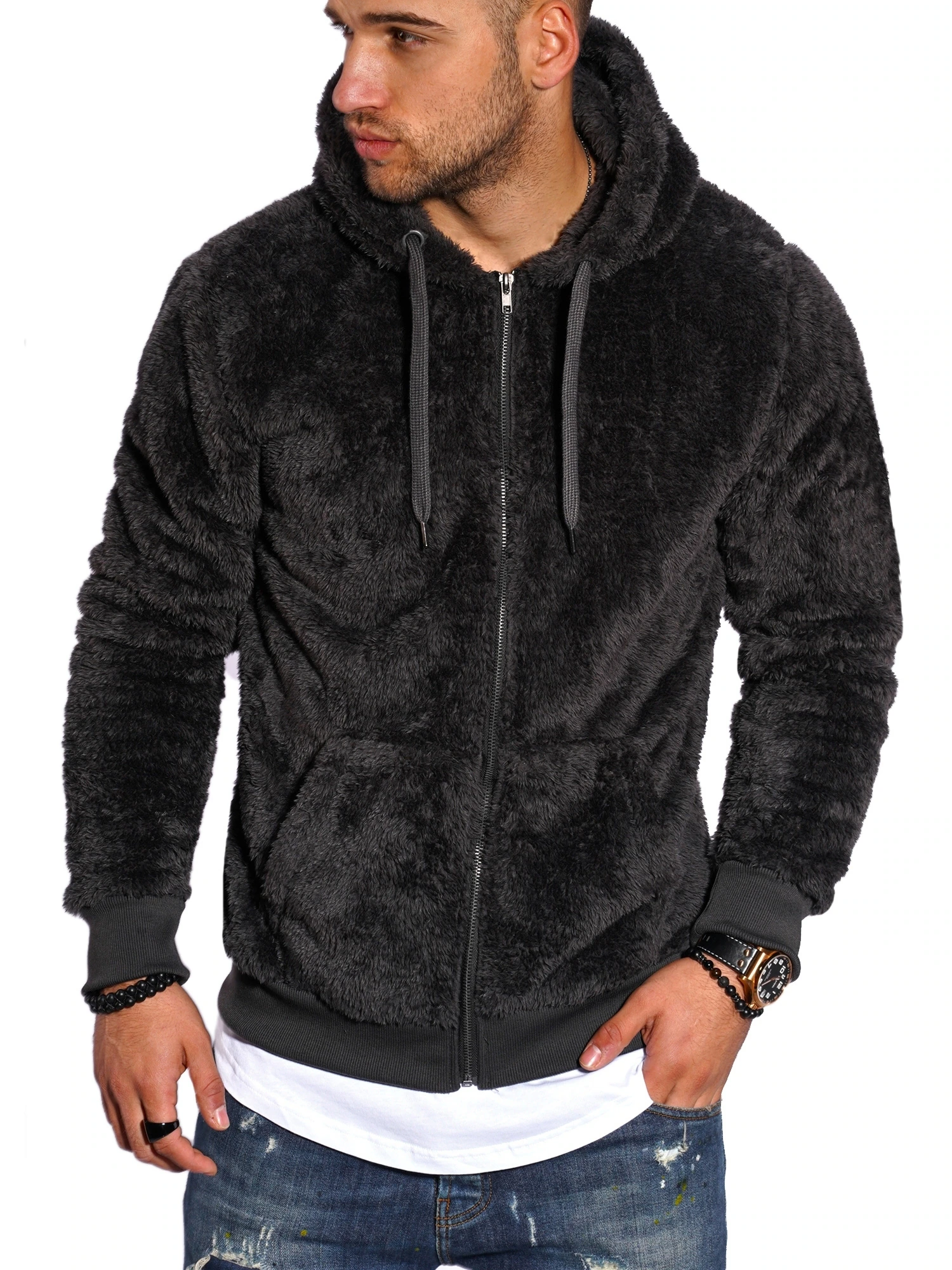 behype Fleecejacke "Teddy-NZ", aus weichem Teddyfleece günstig online kaufen