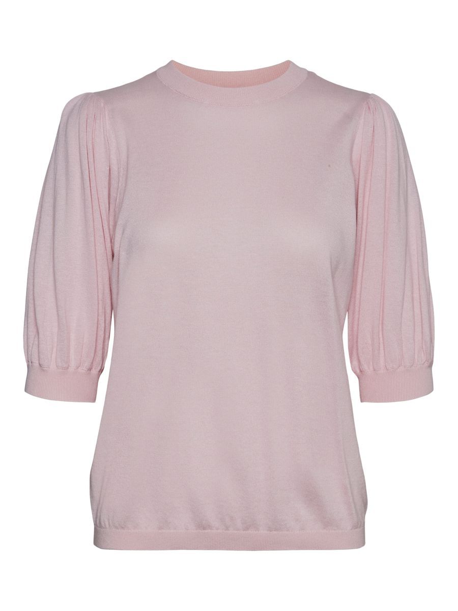 VERO MODA Rundhals- Bluse Damen Pink günstig online kaufen