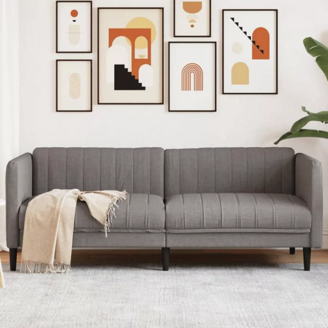 vidaXL Sofa 3-Sitzer Sofa Braun Kunstleder Wildleder-Optik günstig online kaufen