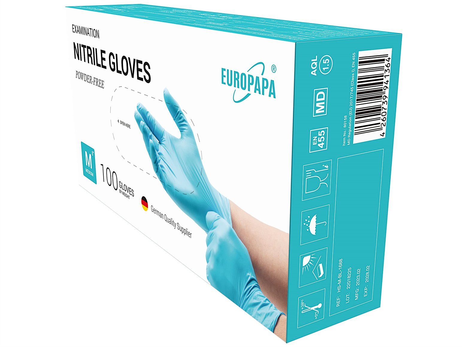 EUROPAPA Nitril-Handschuhe 500x Nitrilhandschuhe Einweghandschuhe (latexfre günstig online kaufen