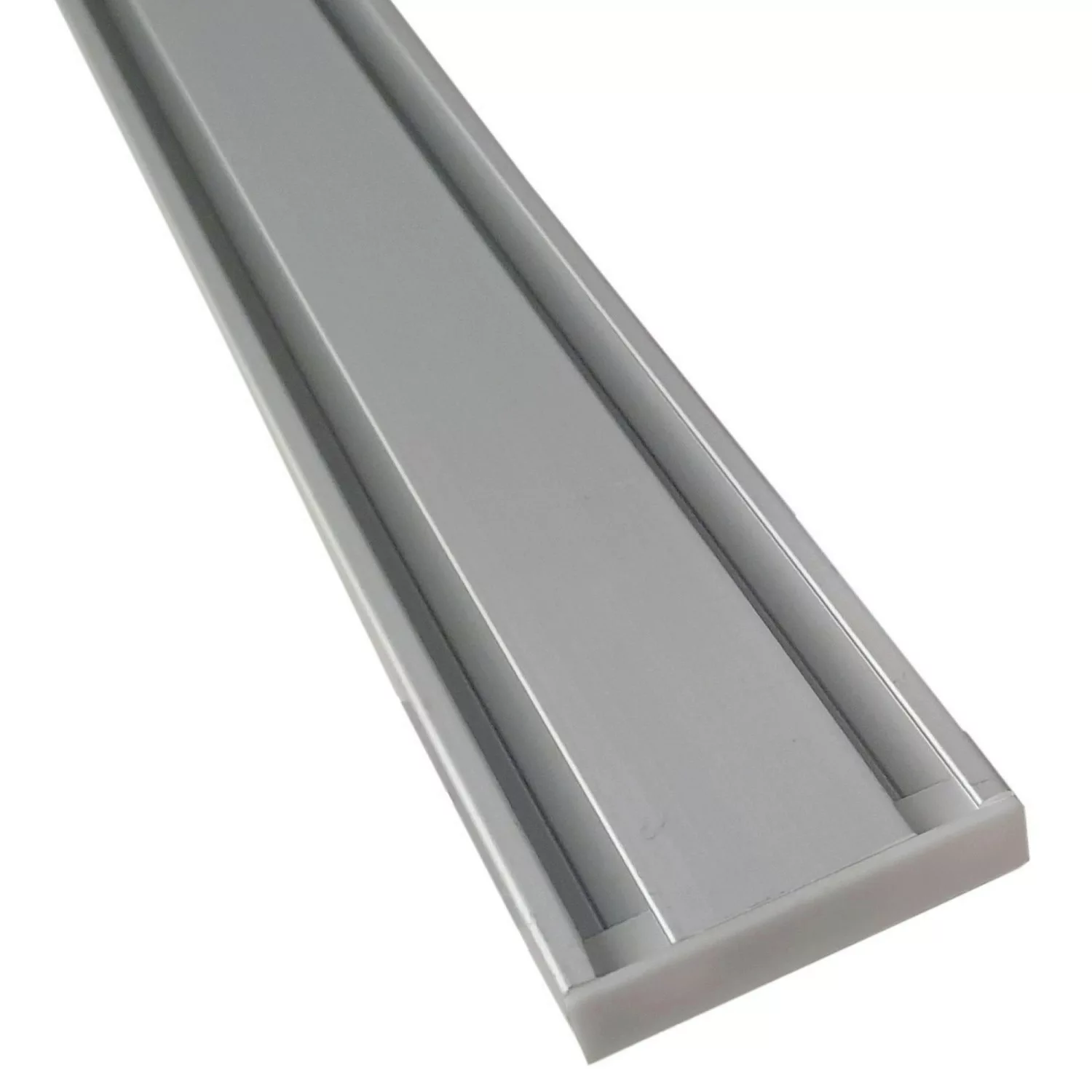 Bestlivings Vorhangschiene 420 cm Aluminium Silber 2 Lauf / 2 x 120 cm & 2 günstig online kaufen