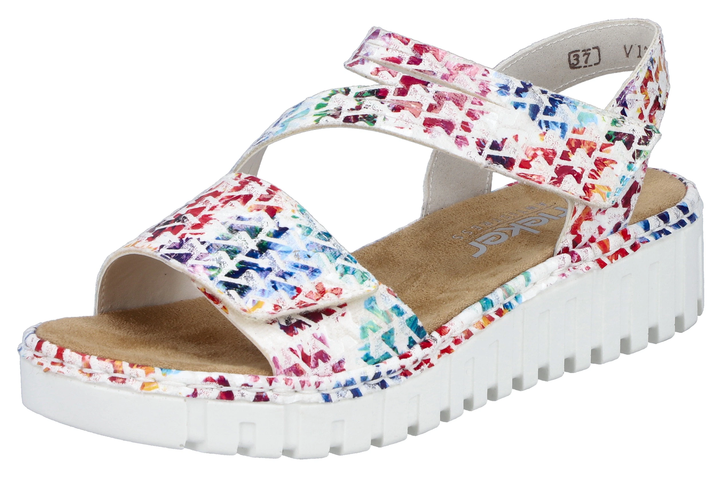 Rieker Plateausandale, Sommerschuh, Sandalette, Keilabsatz, mit Klettriemch günstig online kaufen