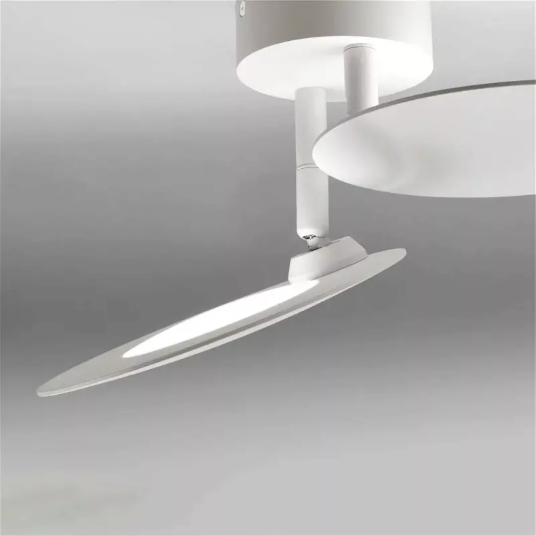 LED Deckenleuchte Plate in Weiß 2x 9W 1350lm 2-flammig günstig online kaufen