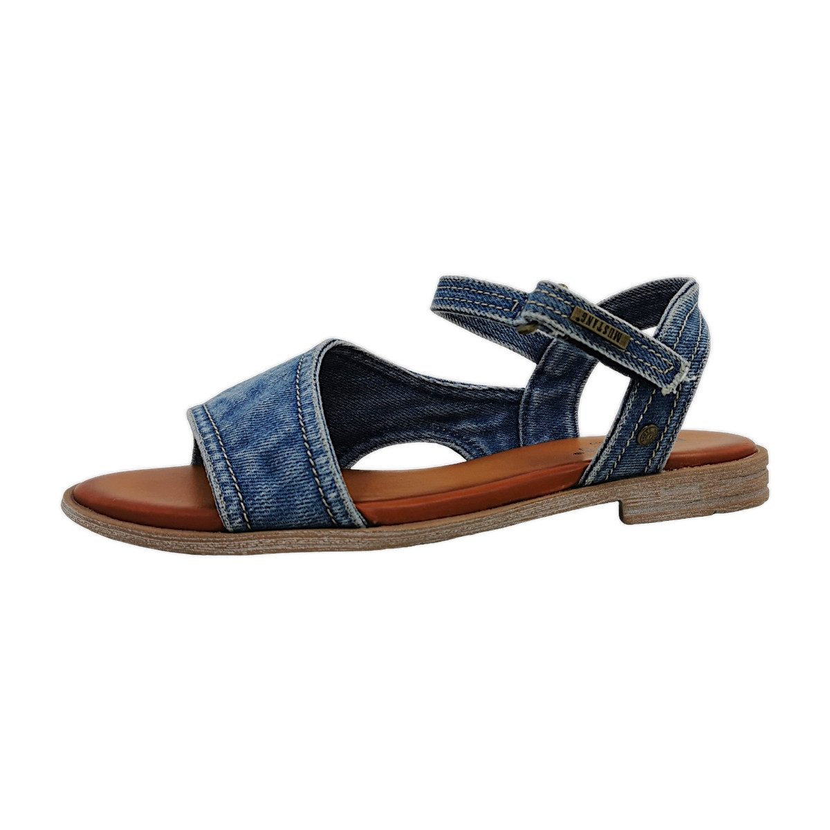 Mustang Shoes Riemchensandale, Sommerschuh, Sandalette, Blockabsatz, günstig online kaufen