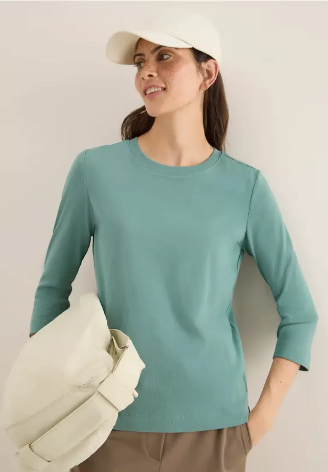 Shirt mit Rippstruktur günstig online kaufen