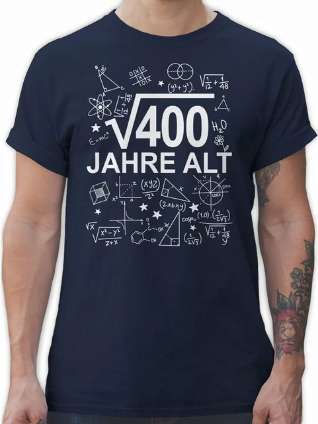 Shirtracer T-Shirt (Wurzel 400) Zwanzig Jahre alt weiß 20. Geburtstag günstig online kaufen