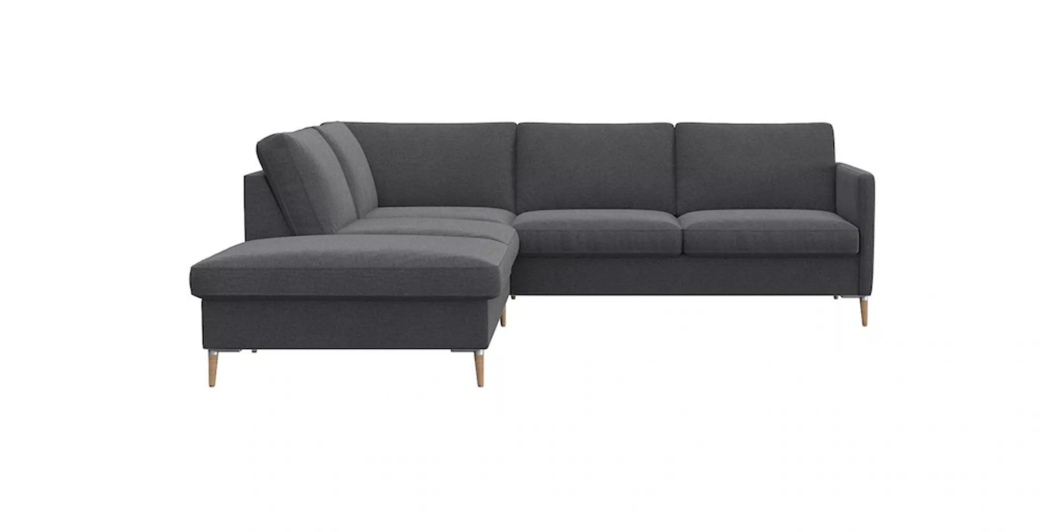 FLEXLUX Ecksofa "Fiore, L-Form", schmale Armlehnen, Kaltschaum im Sitz, Füß günstig online kaufen