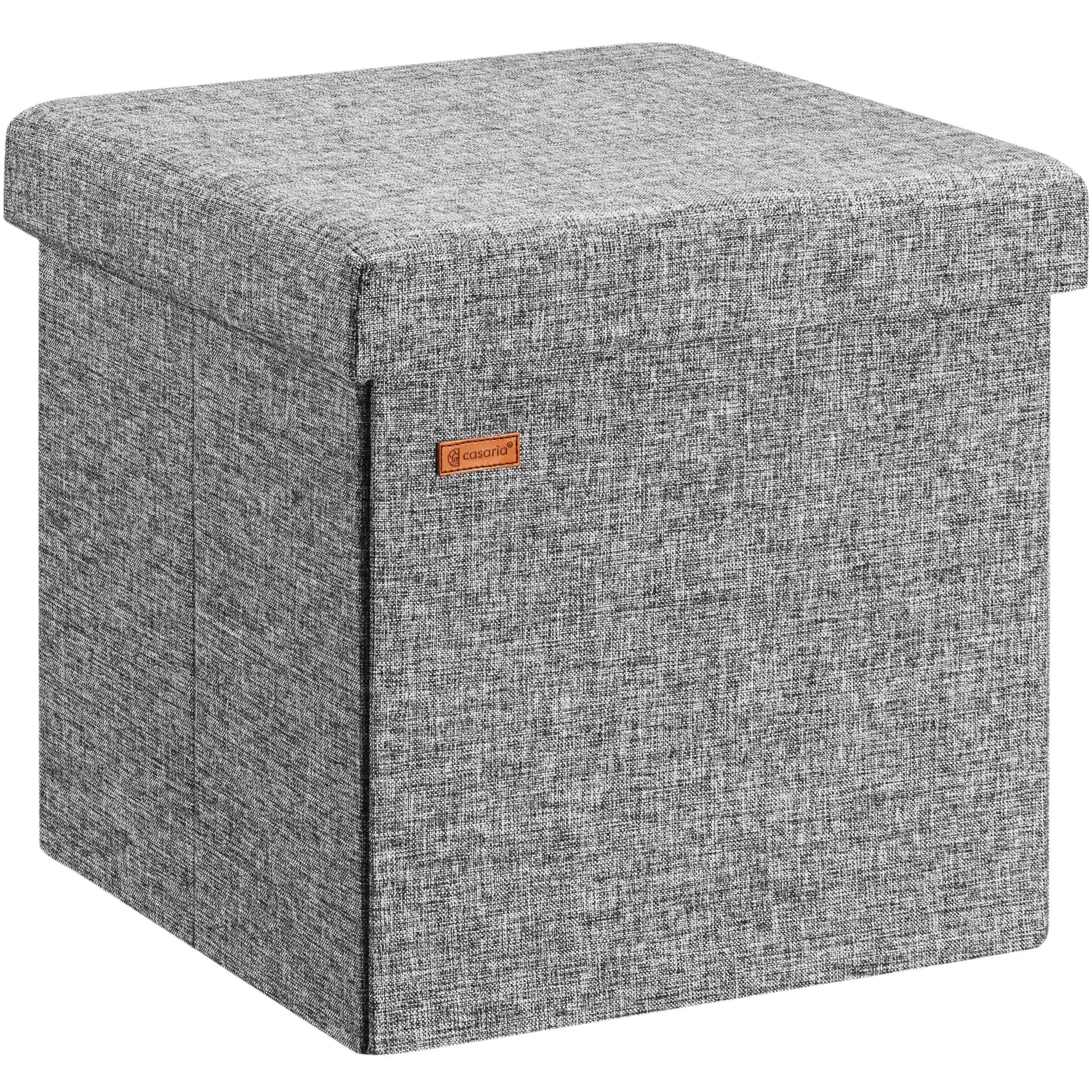 Sitzhocker Grau 40x40x40cm faltbar günstig online kaufen