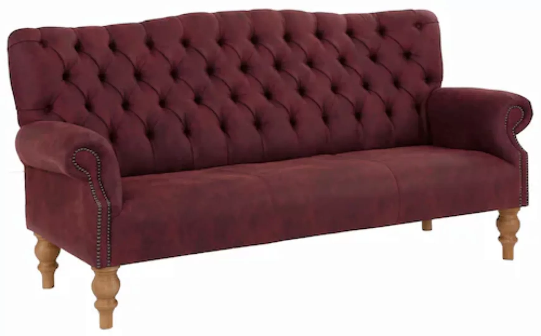 Home affaire Chesterfield-Sofa Lord, mit echter Chesterfield-Knopfheftung u günstig online kaufen