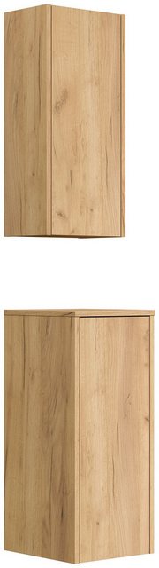 Magnolia Home Midischrank Badschrank 2er Set Taifun zur Wandmontage eiche g günstig online kaufen