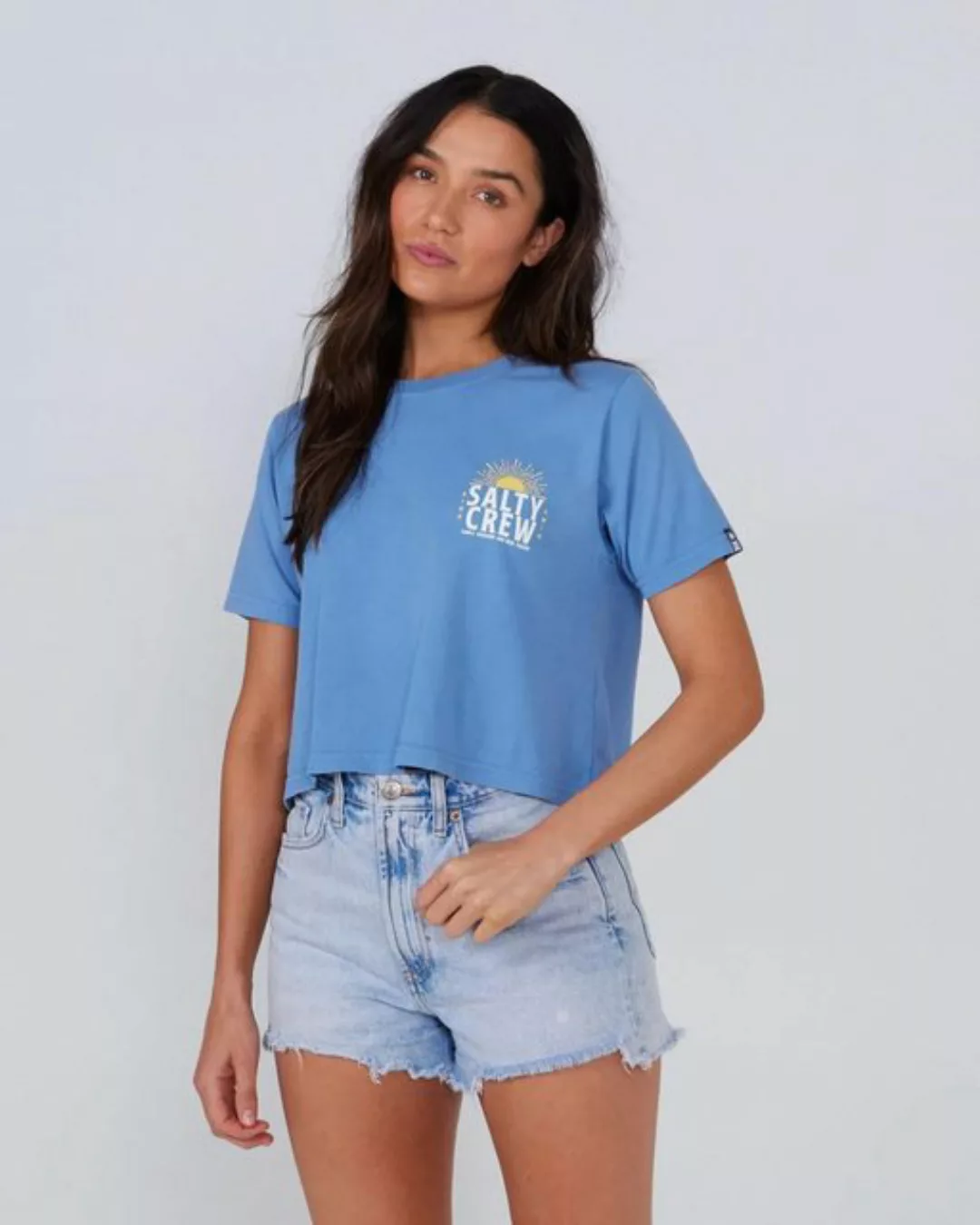 Salty Crew T-Shirt Salty Crew Cruisin Crop T-Shirt Blue Dusk M günstig online kaufen