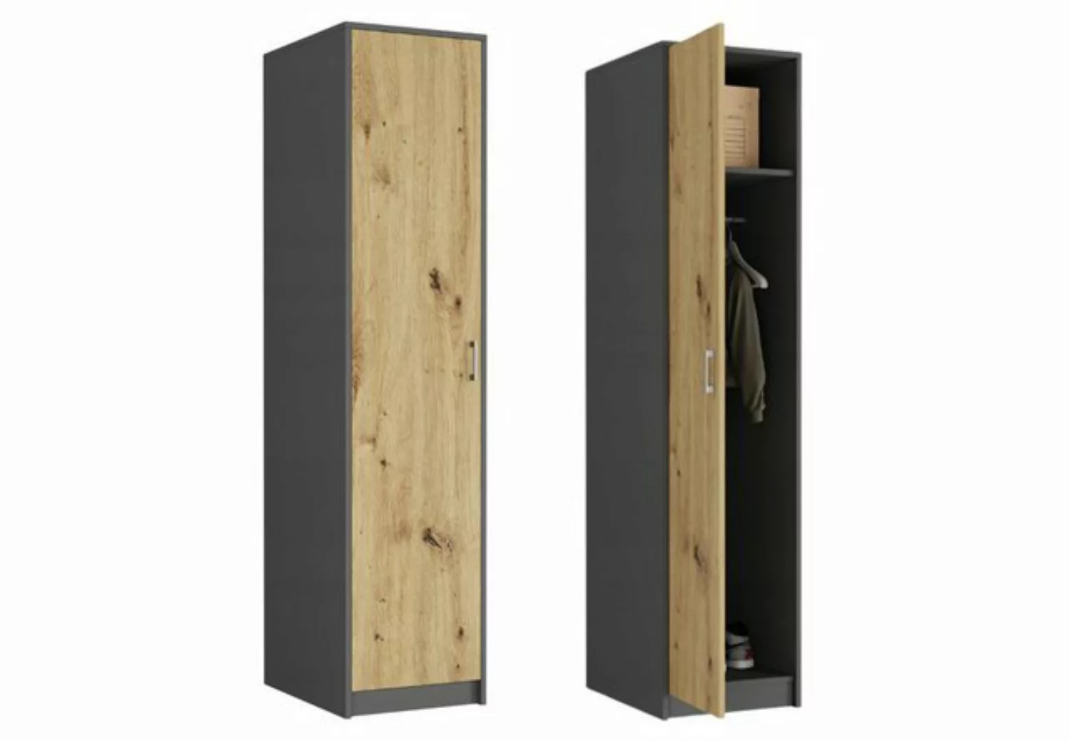 Home Collective Kleiderschrank Moderne mit 1 Tür, mit Kleiderstange und Ein günstig online kaufen