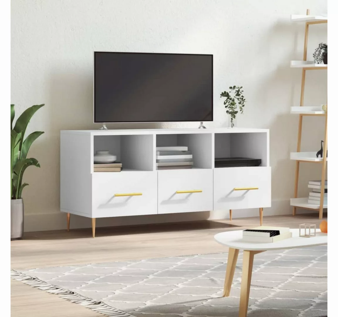 vidaXL TV-Schrank TV-Schrank Weiß 102x36x50 cm Spanplatte günstig online kaufen