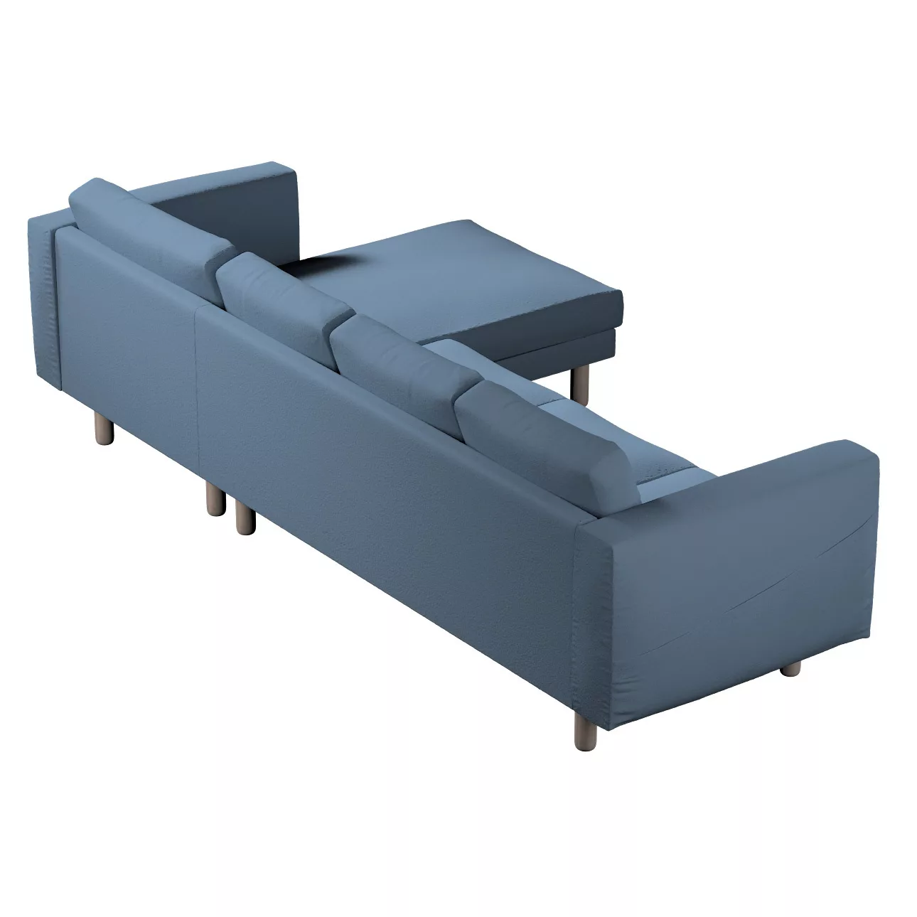 Bezug für Norsborg 4-Sitzer Sofa mit Recamiere, blau, Norsborg Bezug für 4- günstig online kaufen