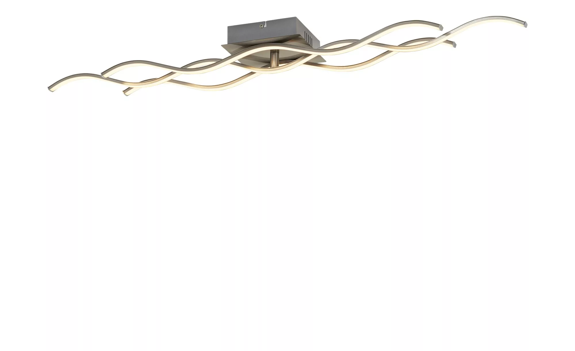 KHG LED-Deckenleuchte, Wellenförmige Leuchtelemente - silber - 96 cm - 9 cm günstig online kaufen
