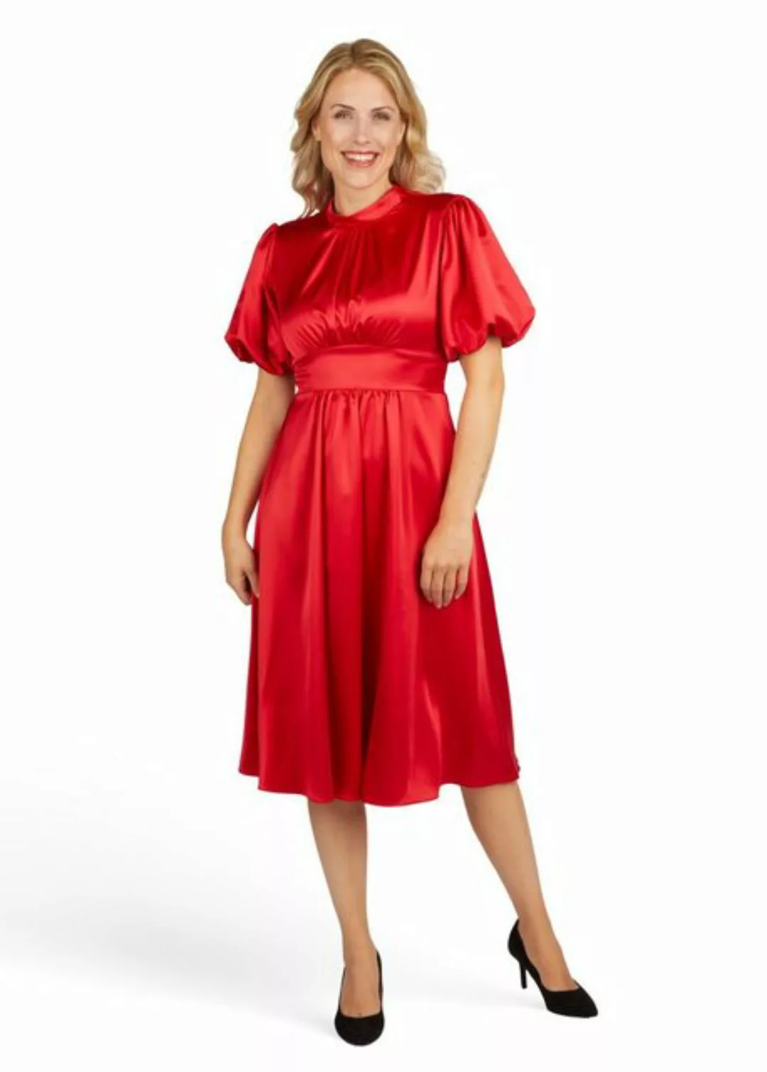 Kleo Abendkleid Abendkleid aus Satin mit Bindeschleife günstig online kaufen