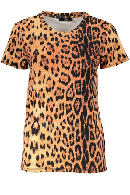 Cavalli Class T-Shirt Trendiges Damen T-Shirt: Orange, Rundhals, Muster günstig online kaufen