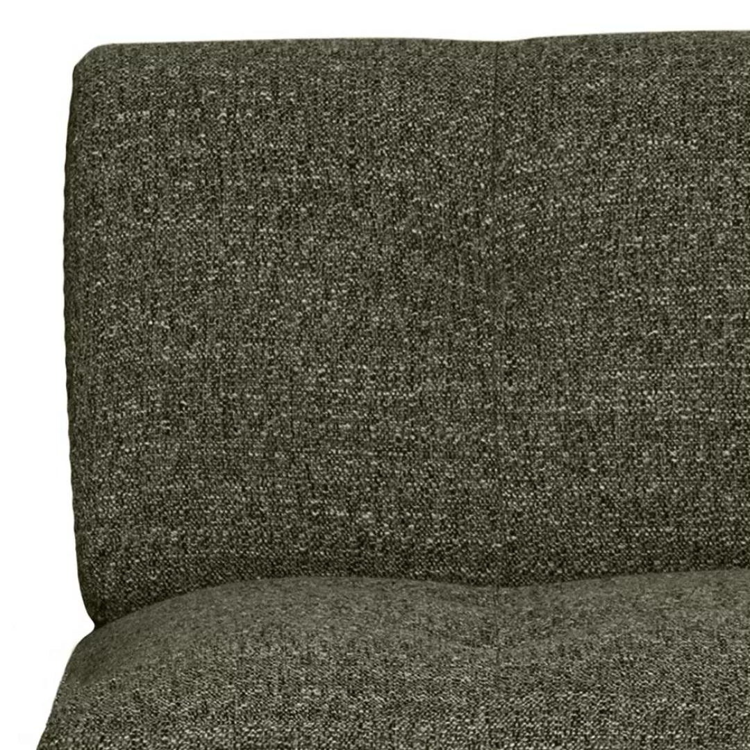 Dunkelgrün melierter Sessel in modernem Design Vierfußgestell aus Metall günstig online kaufen