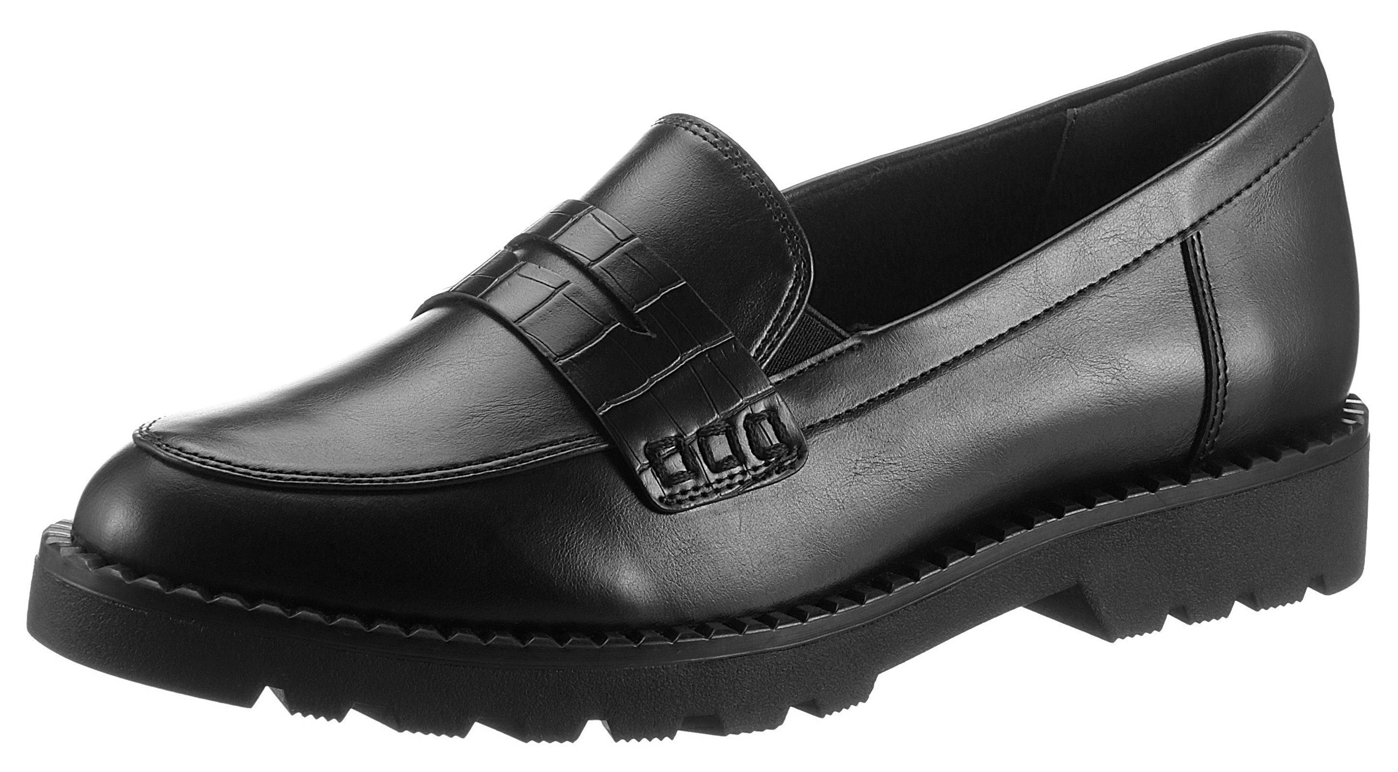 Tamaris Slipper mit dezenter Krokoprägung, schmale günstig online kaufen